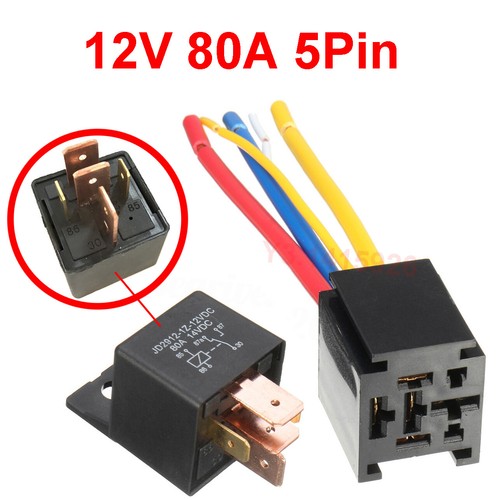 12v 80a 5pin amp spdt - 5pin, car